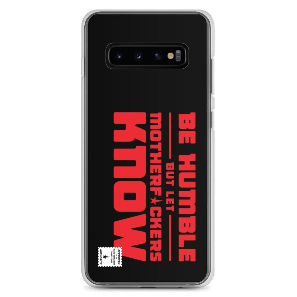 BE HUMBLE (LASER RED) Samsung Case Embattled Clothing Samsung Galaxy S10+ 