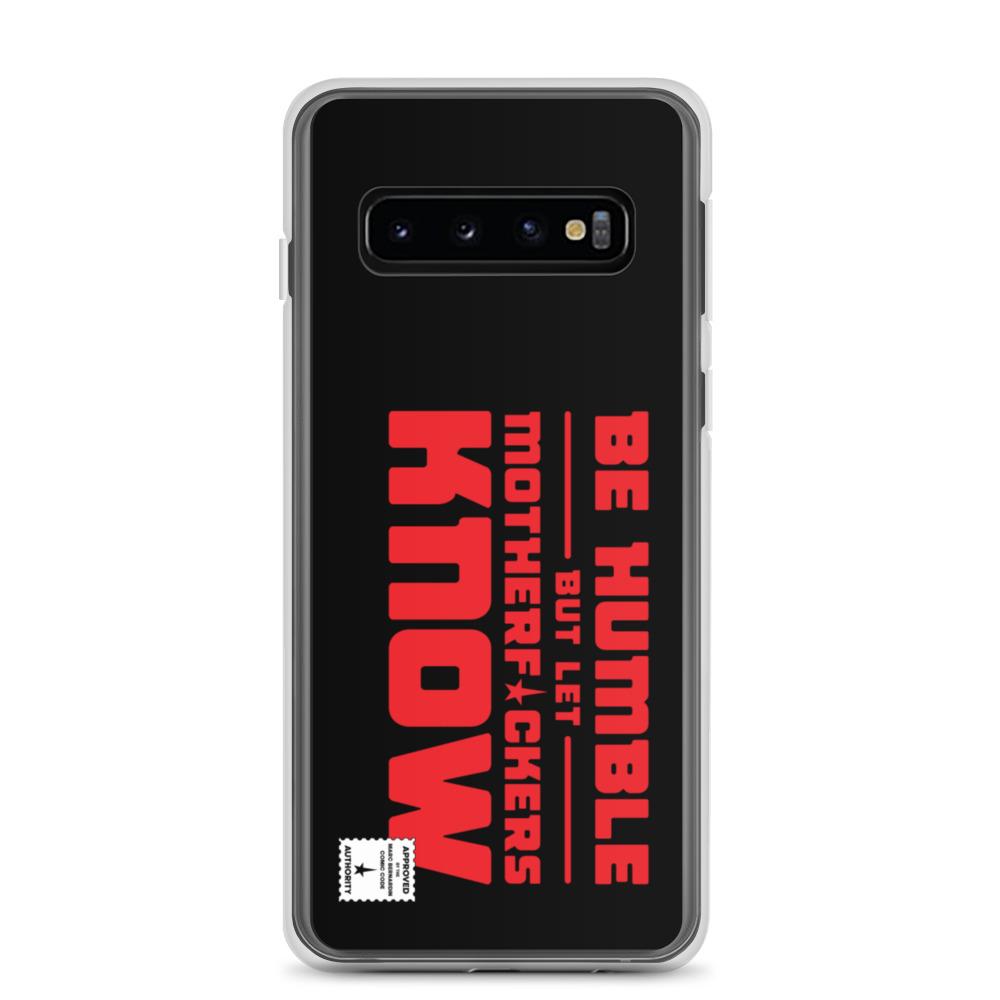 BE HUMBLE (LASER RED) Samsung Case Embattled Clothing Samsung Galaxy S10 