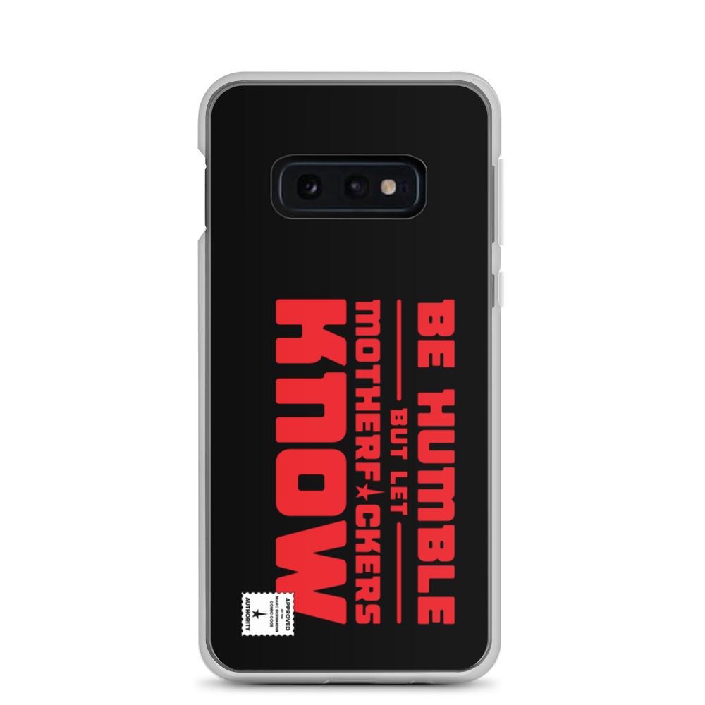 BE HUMBLE (LASER RED) Samsung Case Embattled Clothing Samsung Galaxy S10e 