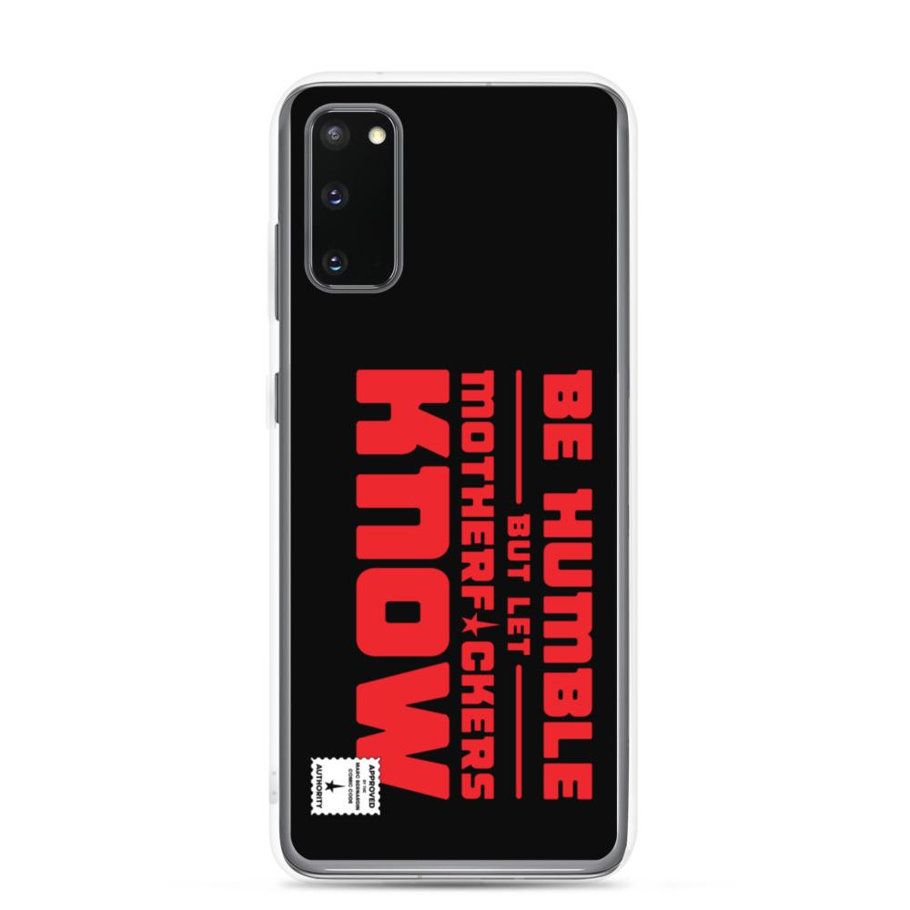 BE HUMBLE (LASER RED) Samsung Case Embattled Clothing Samsung Galaxy S20 