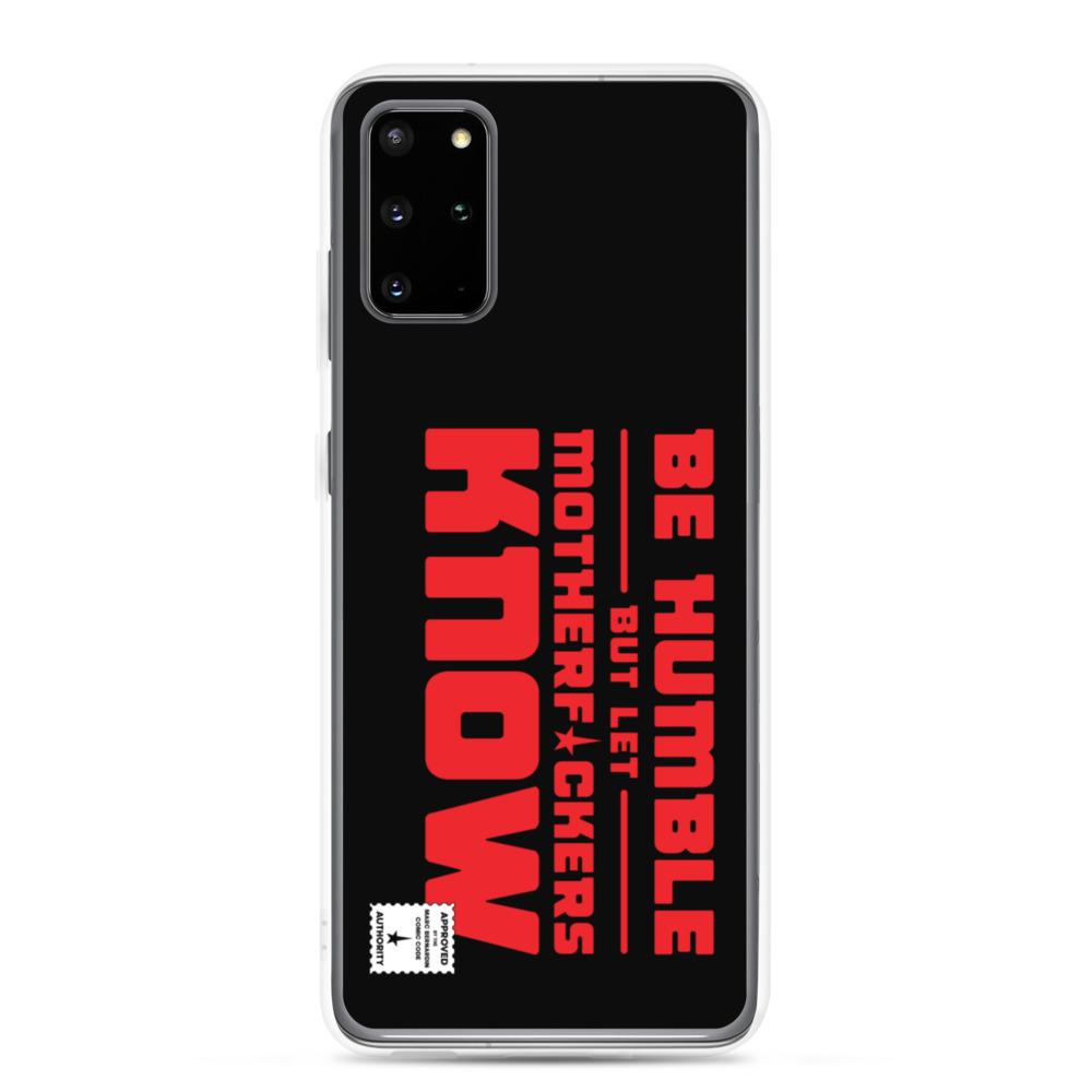 BE HUMBLE (LASER RED) Samsung Case Embattled Clothing Samsung Galaxy S20 Plus 