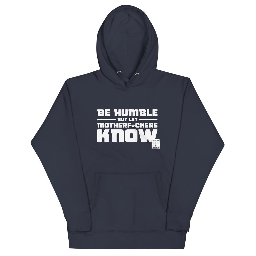 BE HUMBLE (MOON WHITE) Hoodie Embattled Clothing Navy Blazer S 