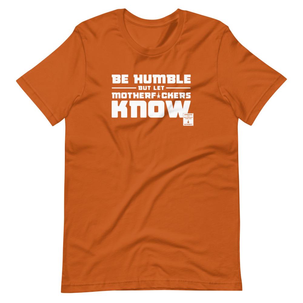 BE HUMBLE (MOON WHITE) Short-Sleeve T-Shirt Embattled Clothing Autumn S 