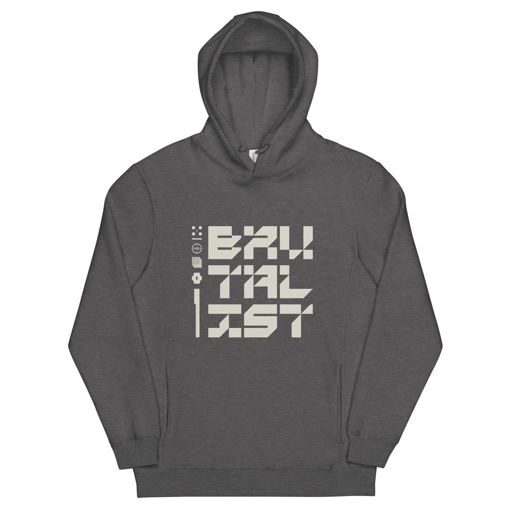 BRUTALIST ECPM-84 fashion hoodie Embattled Clothing Charcoal Heather S 