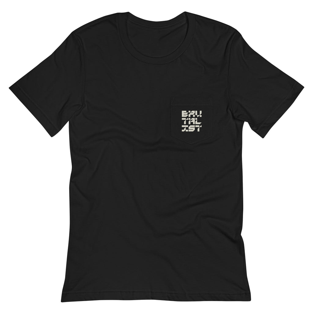 BRUTALIST Pocket T-Shirt Embattled Clothing Black S 