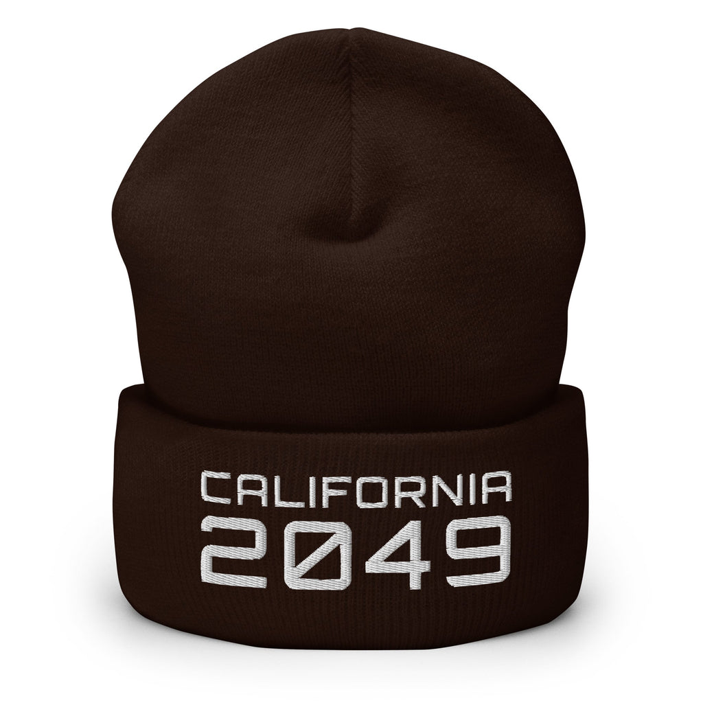CALIFORNIA 2049 Cuffed Beanie Embattled Clothing Brown 