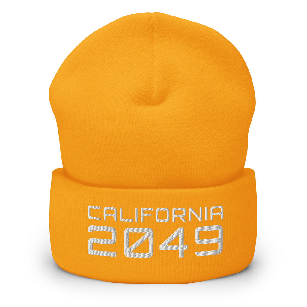 CALIFORNIA 2049 Cuffed Beanie Embattled Clothing Gold 