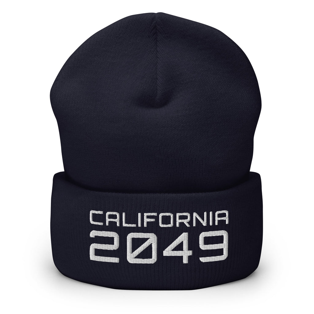 CALIFORNIA 2049 Cuffed Beanie Embattled Clothing Navy 