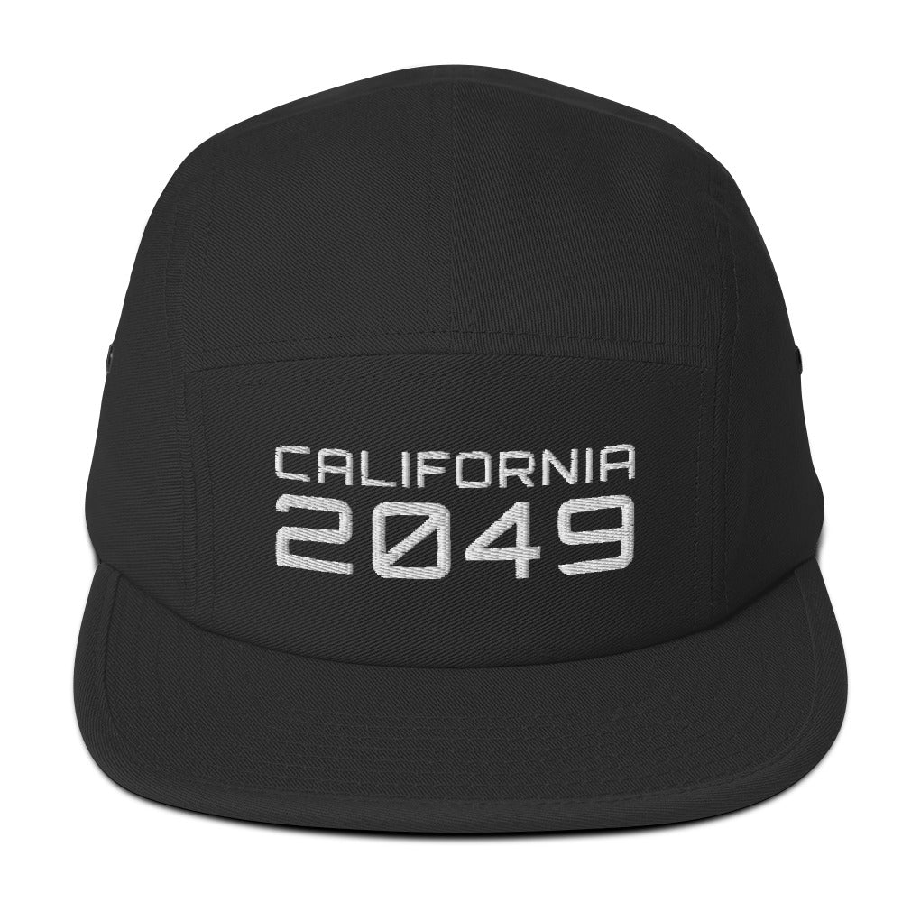CALIFORNIA 2049 Five Panel Cap Embattled Clothing Black 