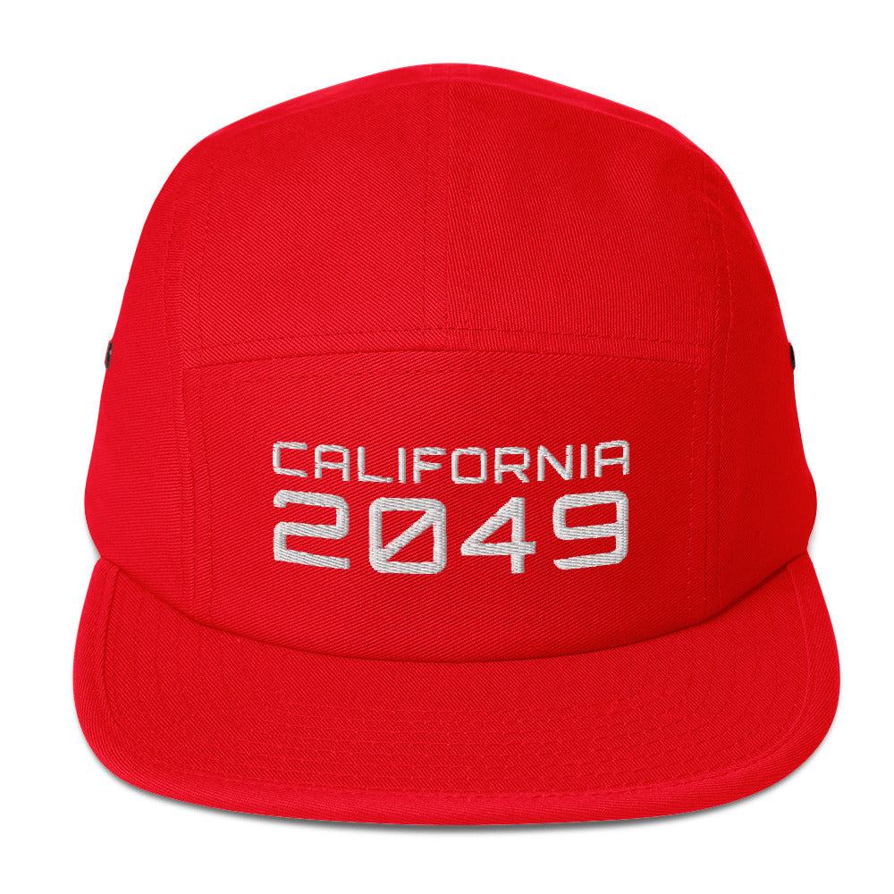 CALIFORNIA 2049 Five Panel Cap Embattled Clothing Red 