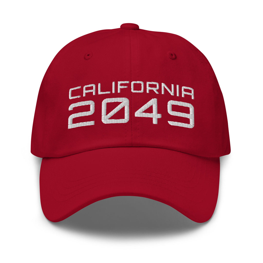 CALIFORNIA 2049 hat Embattled Clothing Cranberry 