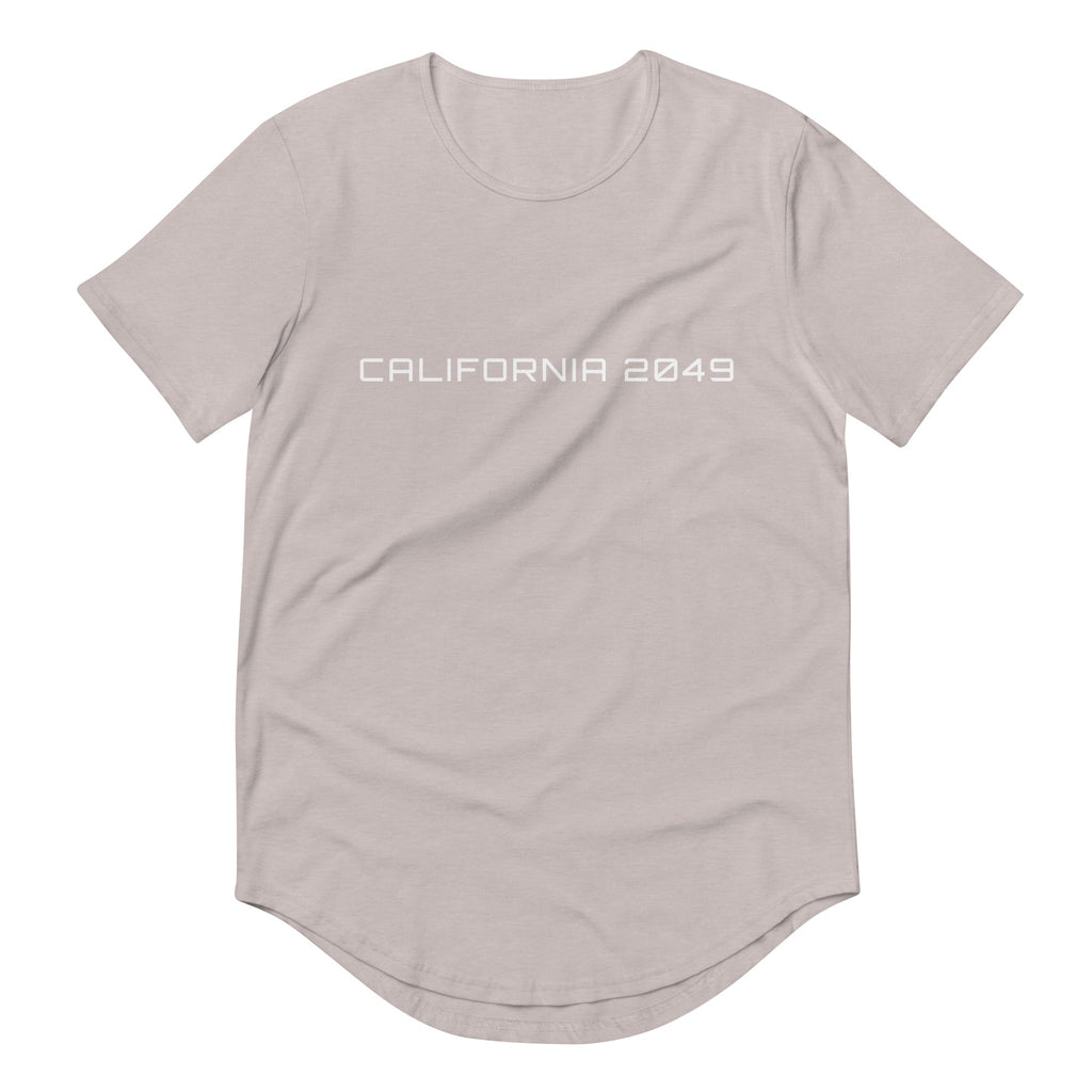 CALIFORNIA 2049 Men's Curved Hem T-Shirt Embattled Clothing Heather Cool Grey S 
