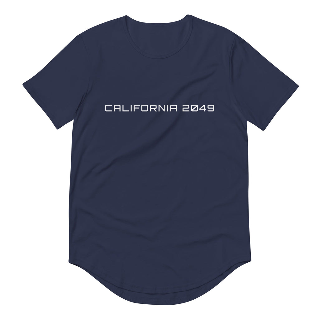CALIFORNIA 2049 Men's Curved Hem T-Shirt Embattled Clothing Navy S 