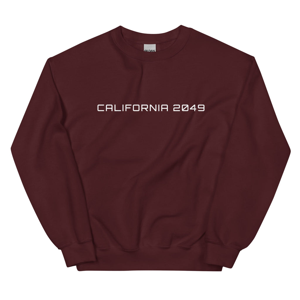 CALIFORNIA 2049 Sweatshirt Embattled Clothing Maroon S 