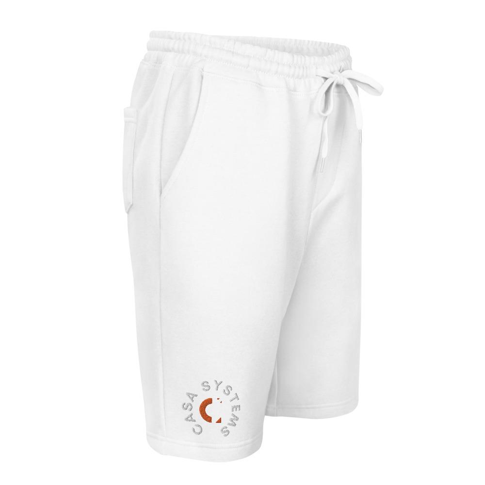 CASANOVA (CASA-SYSTEMS) Men's fleece shorts Embattled Clothing White S 