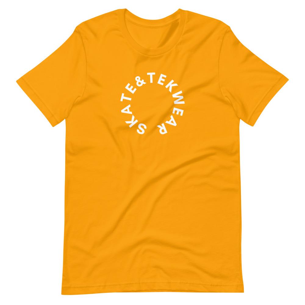 CASANOVA SKATE & TEKWEAR Short-Sleeve Unisex T-Shirt Embattled Clothing Gold S 