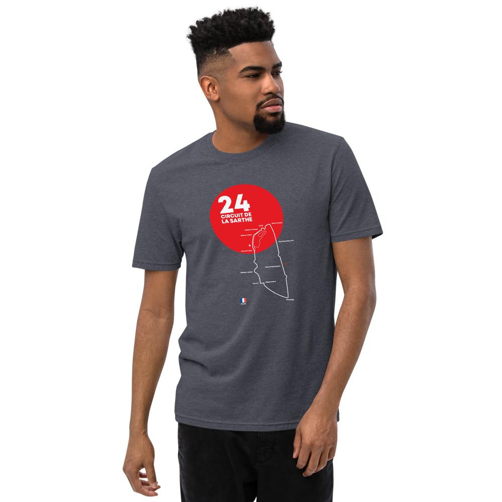 Circuit 24 Hours of Le Mans recycled t-shirt Embattled Clothing Heathered Navy S 