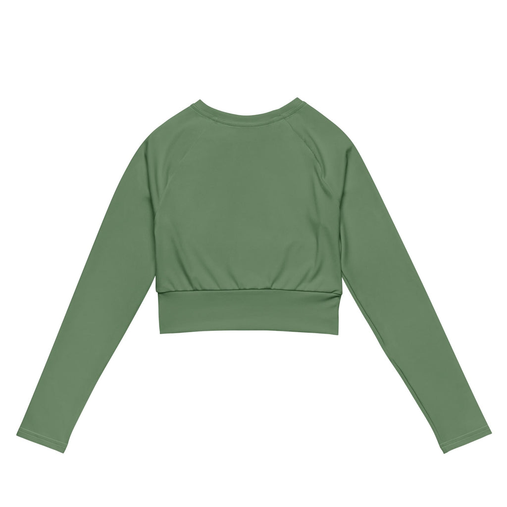 Cyber Earthling Recycled long-sleeve crop top Embattled Clothing 
