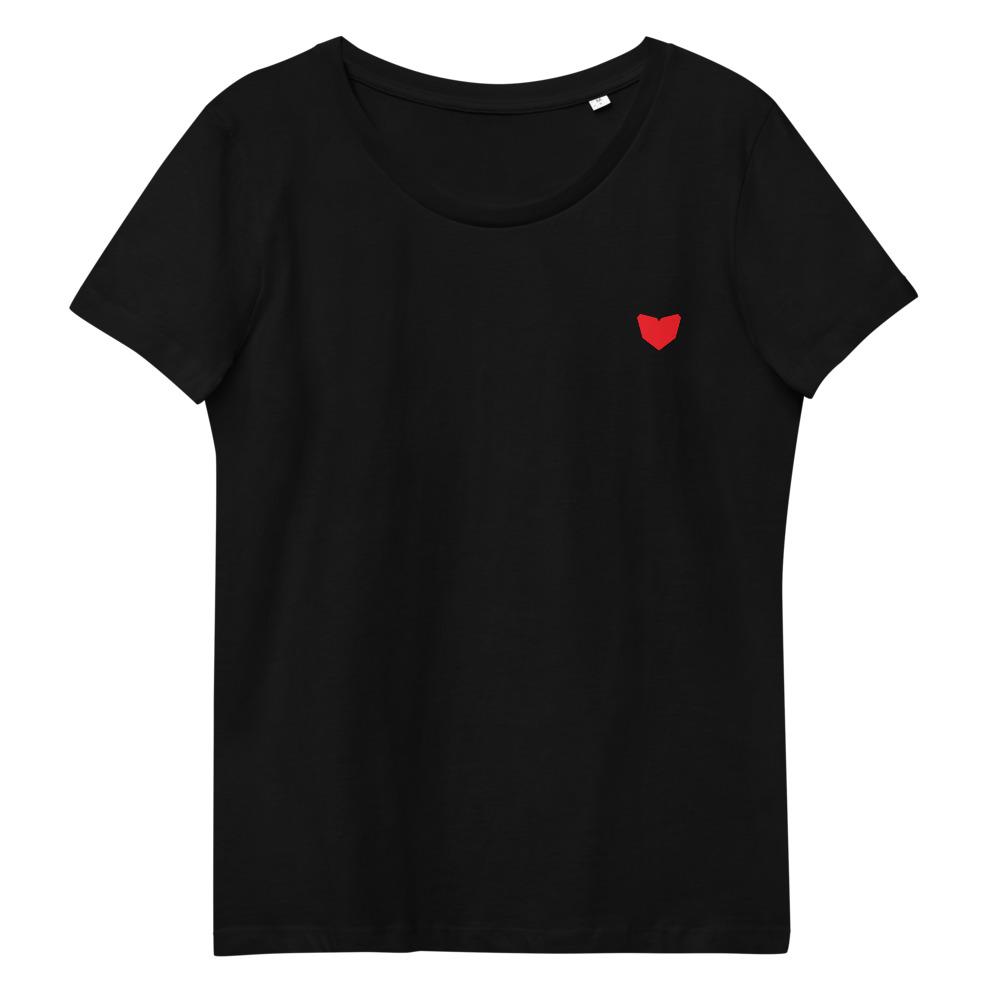 CYBER LOVE 2.0 Women's fitted eco tee Embattled Clothing Black S 