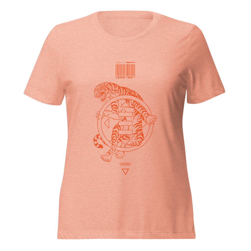 CYBER TIGER'S EYE 4.0 Women’s relaxed tri-blend t-shirt Embattled Clothing Sunset Triblend S 