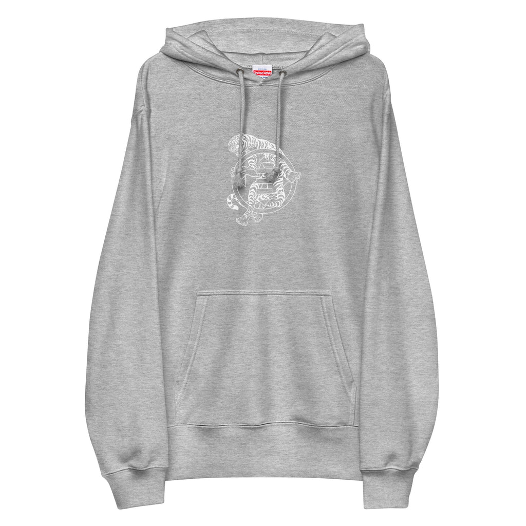 Cyber Tiger's Eye french terry pullover hoodie Embattled Clothing Mixed Gray S 