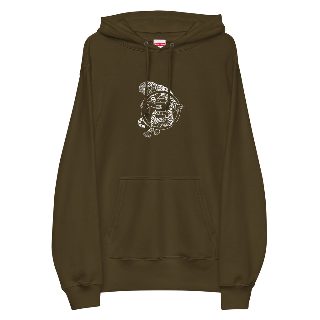 Cyber Tiger's Eye french terry pullover hoodie Embattled Clothing Olive S 