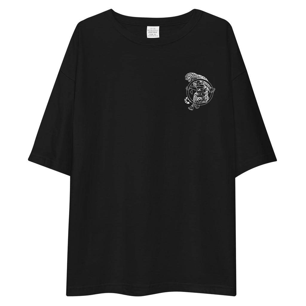 CYBER TIGER'S EYE oversized t-shirt Embattled Clothing Black S 