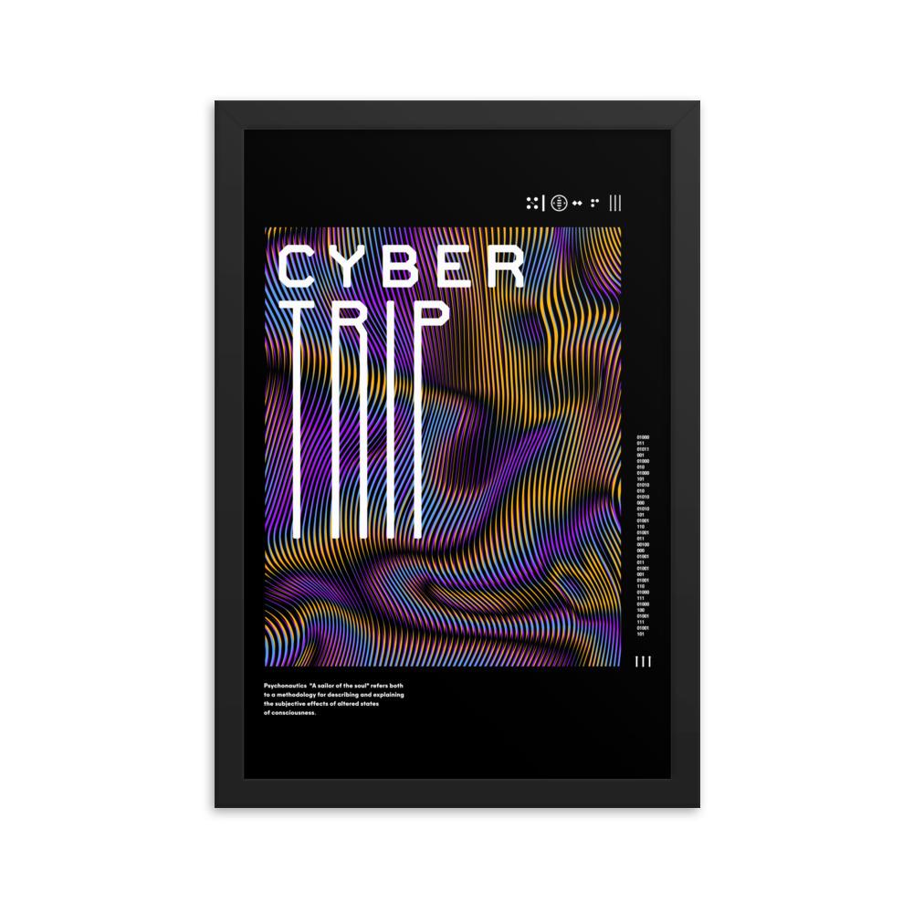 CYBER TRIP 10.04 Framed poster Embattled Clothing 12×18 