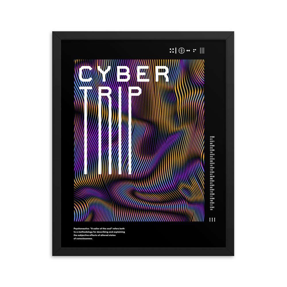 CYBER TRIP 10.04 Framed poster Embattled Clothing 16×20 
