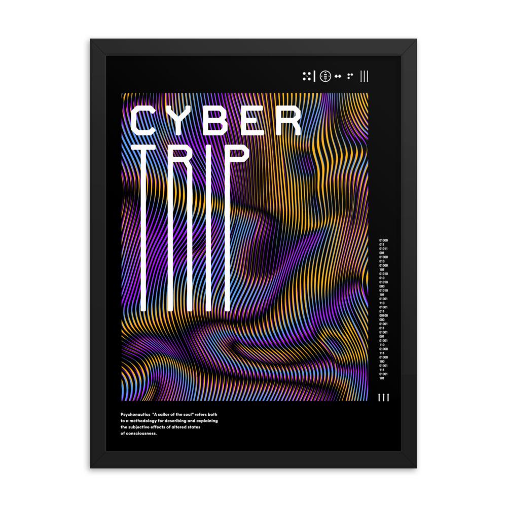 CYBER TRIP 10.04 Framed poster Embattled Clothing 18×24 