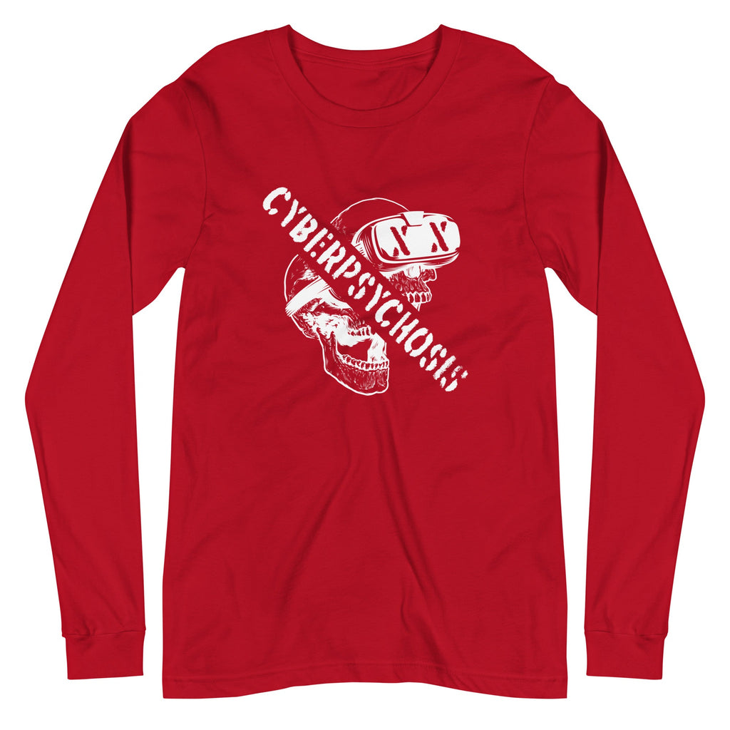 Cyberpsychosis Long Sleeve Tee Embattled Clothing Red XS 