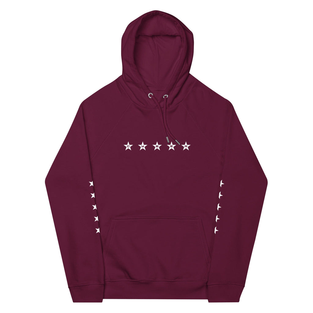 CYBERPUNK 2049 5 START GENERAL eco raglan hoodie Embattled Clothing Burgundy XS 