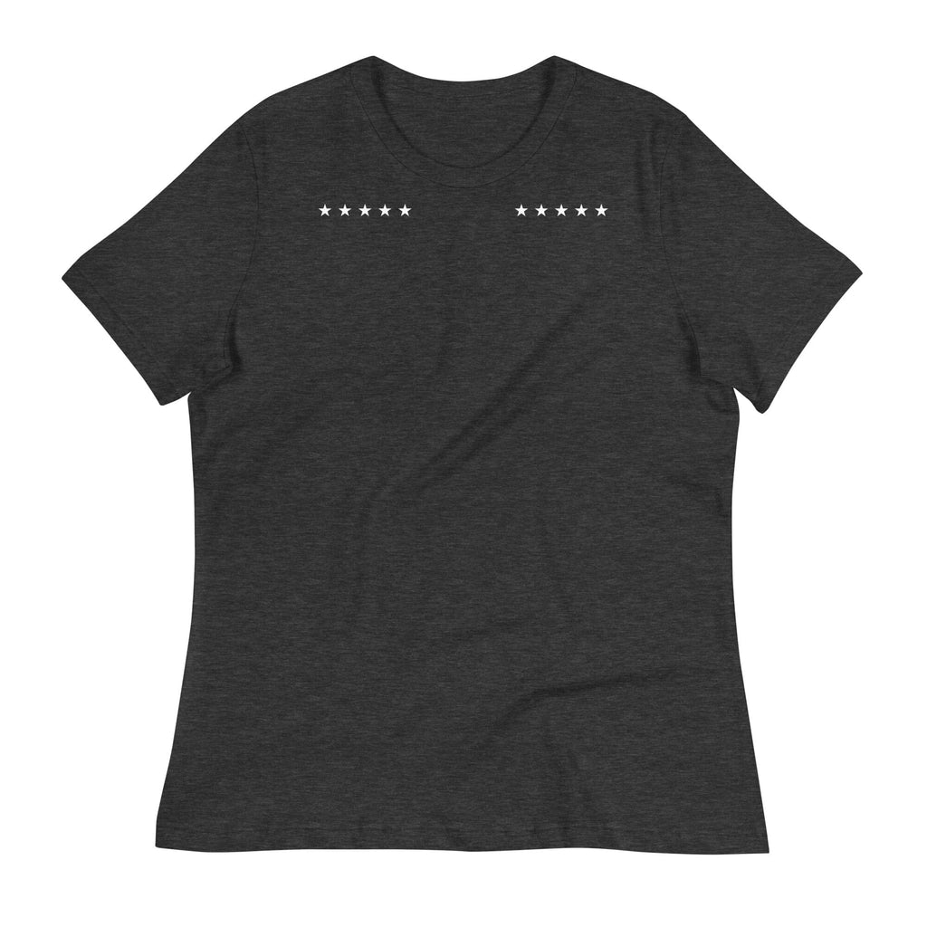 CYBERPUNK 2049 5 START GENERAL Women's Relaxed T-Shirt Embattled Clothing Dark Grey Heather S 