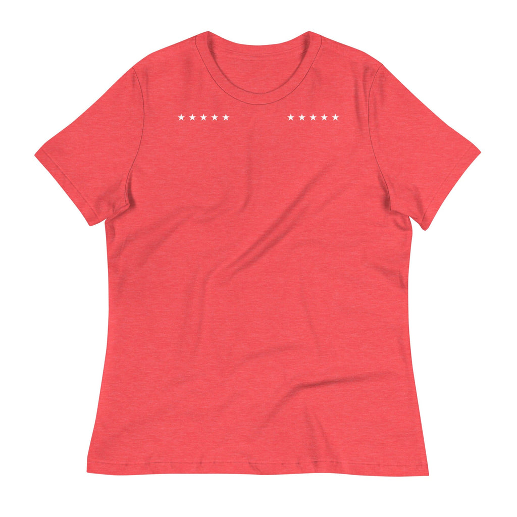 CYBERPUNK 2049 5 START GENERAL Women's Relaxed T-Shirt Embattled Clothing Heather Red S 