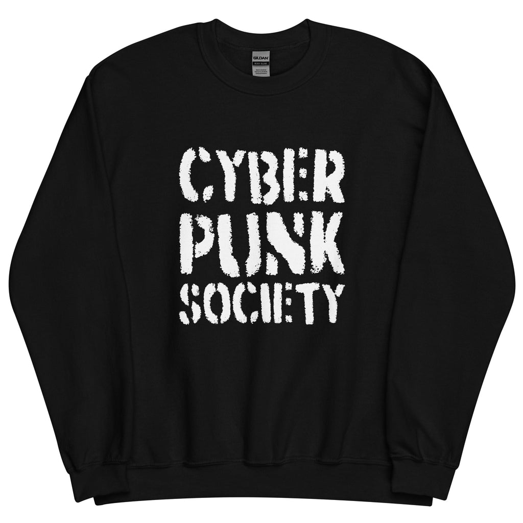 CYBERPUNK SOCIETY 2.0 Sweatshirt Embattled Clothing Black S 