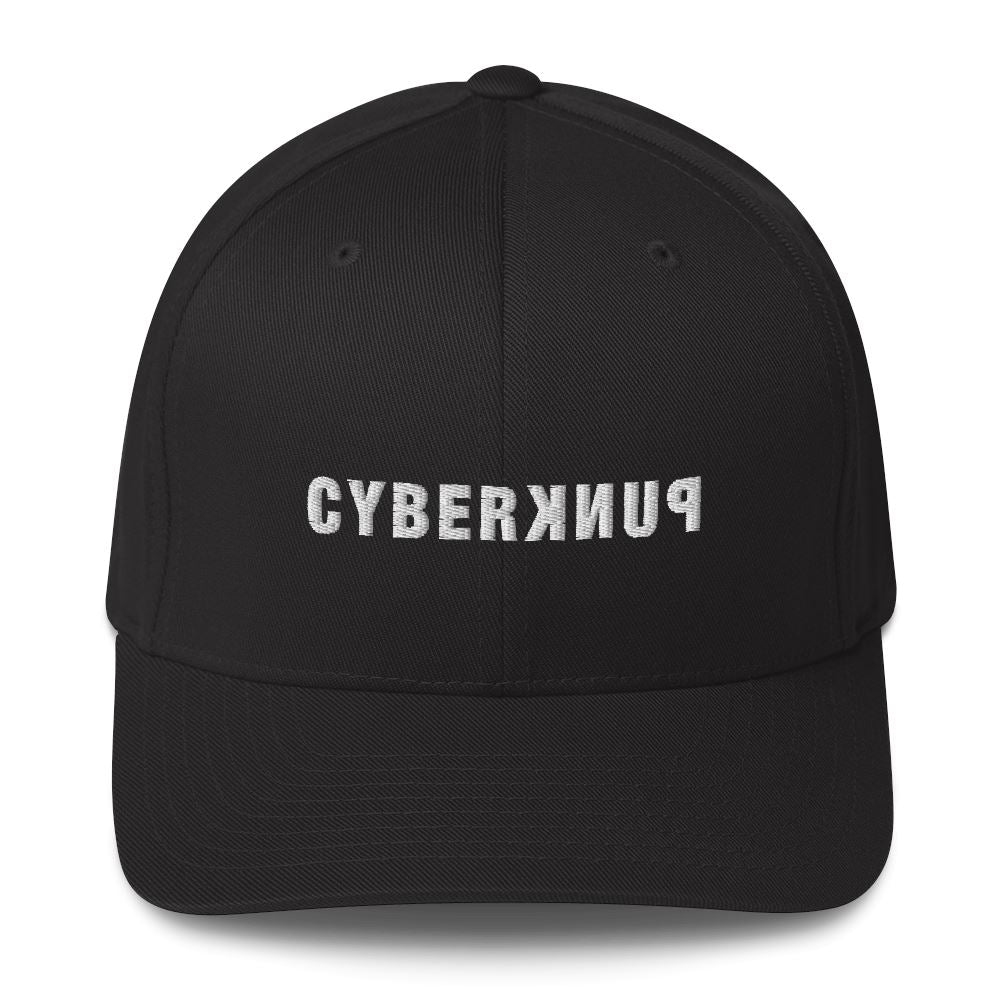 CYBERPUNK SQUAD Structured Twill Cap Embattled Clothing Black S/M 