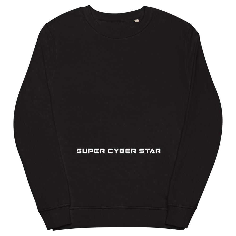 CYBERSPACE FAMOUS organic sweatshirt Embattled Clothing Deep Charcoal Grey S 