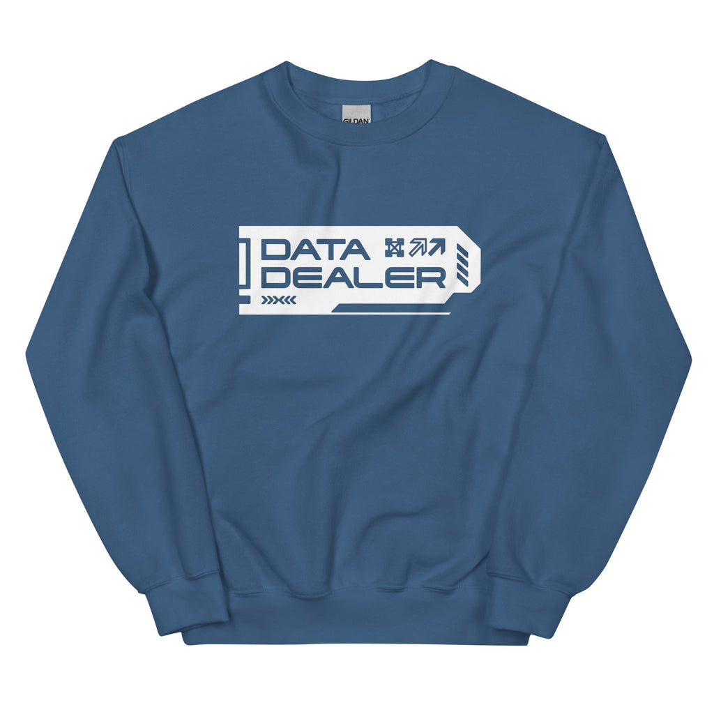DATA DEALER 1.0 Sweatshirt Embattled Clothing Indigo Blue S 