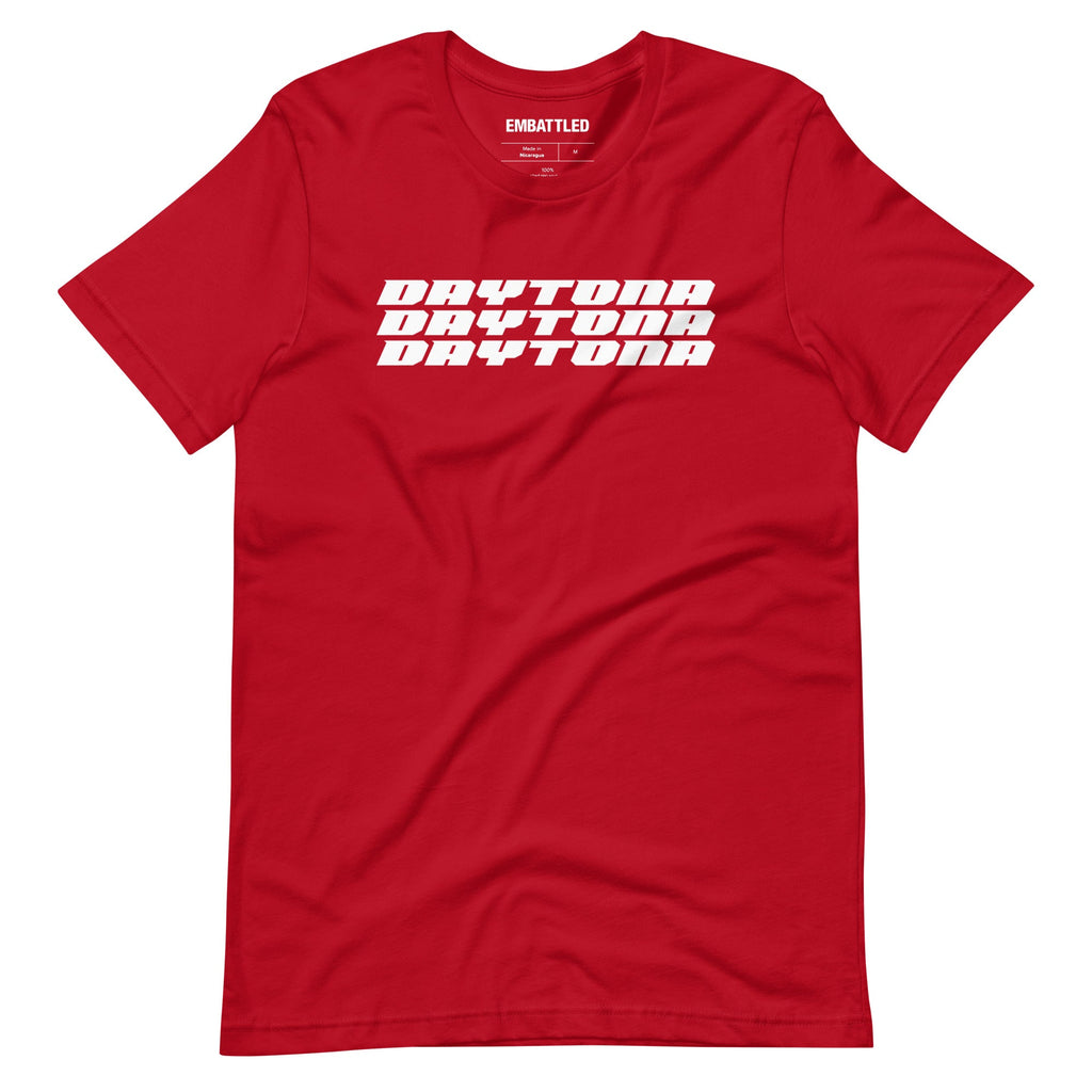 DAYTONA t-shirt Embattled Clothing Red XS 