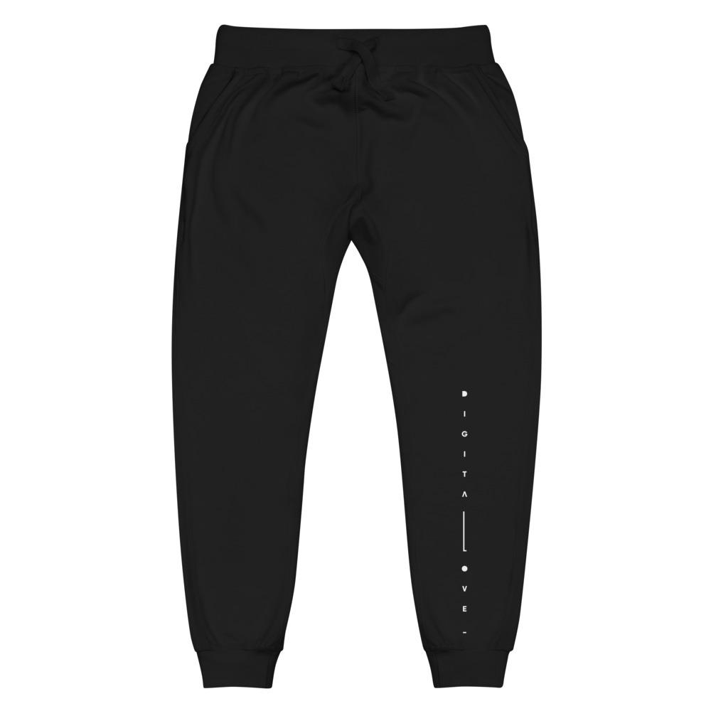 DIGITAL LOVE MATRIX fleece sweatpants Embattled Clothing Black XS 