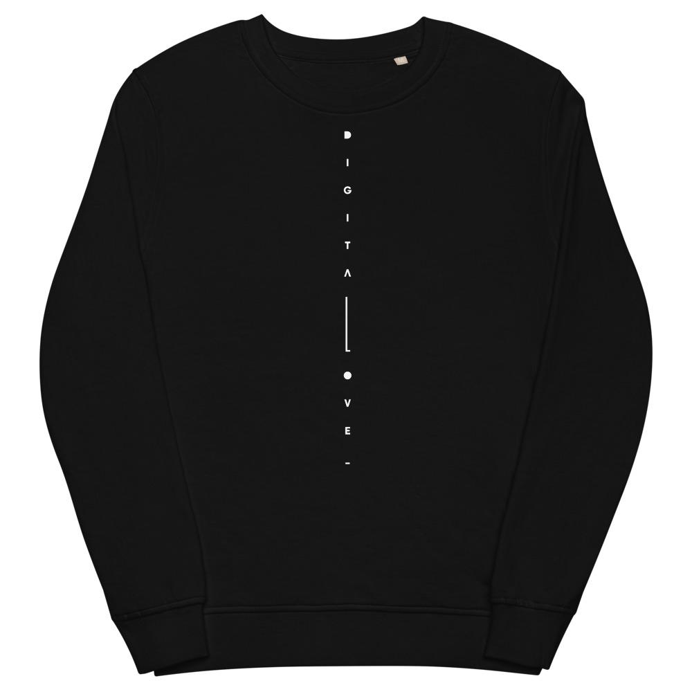 DIGITAL LOVE MATRIX organic sweatshirt Embattled Clothing Black S 