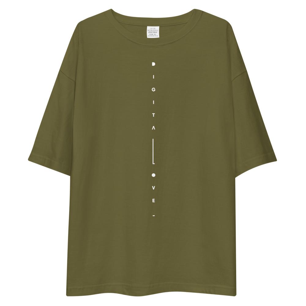 Digital Love Matrix oversized t-shirt Embattled Clothing City Green S 