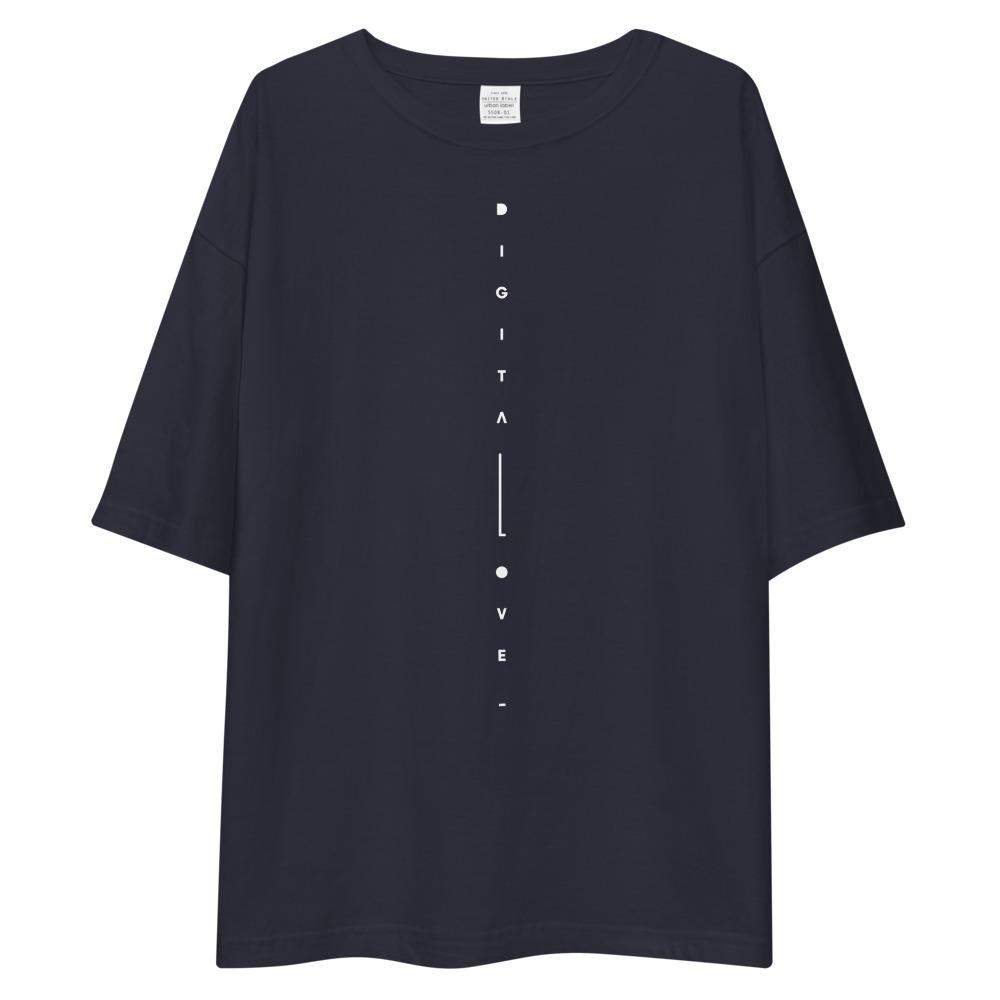 Digital Love Matrix oversized t-shirt Embattled Clothing Navy S 