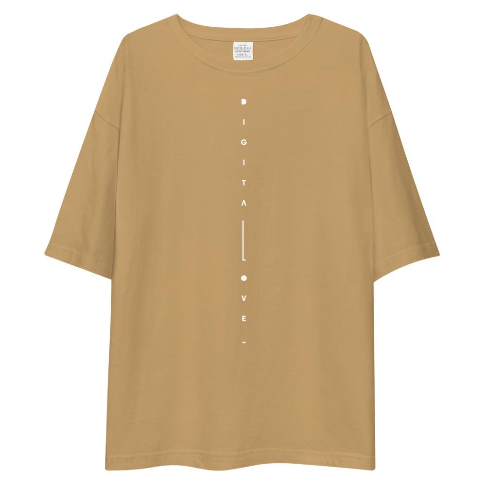 Digital Love Matrix oversized t-shirt Embattled Clothing Sand Khaki S 