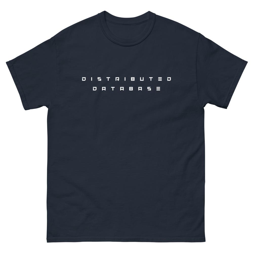 Distributed Database heavyweight tee Embattled Clothing Navy S 