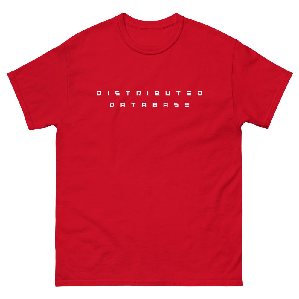 Distributed Database heavyweight tee Embattled Clothing Red S 
