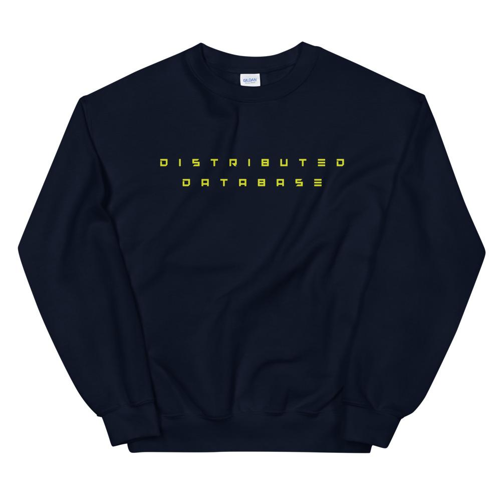 Distributed Database Sweatshirt Embattled Clothing Navy S 