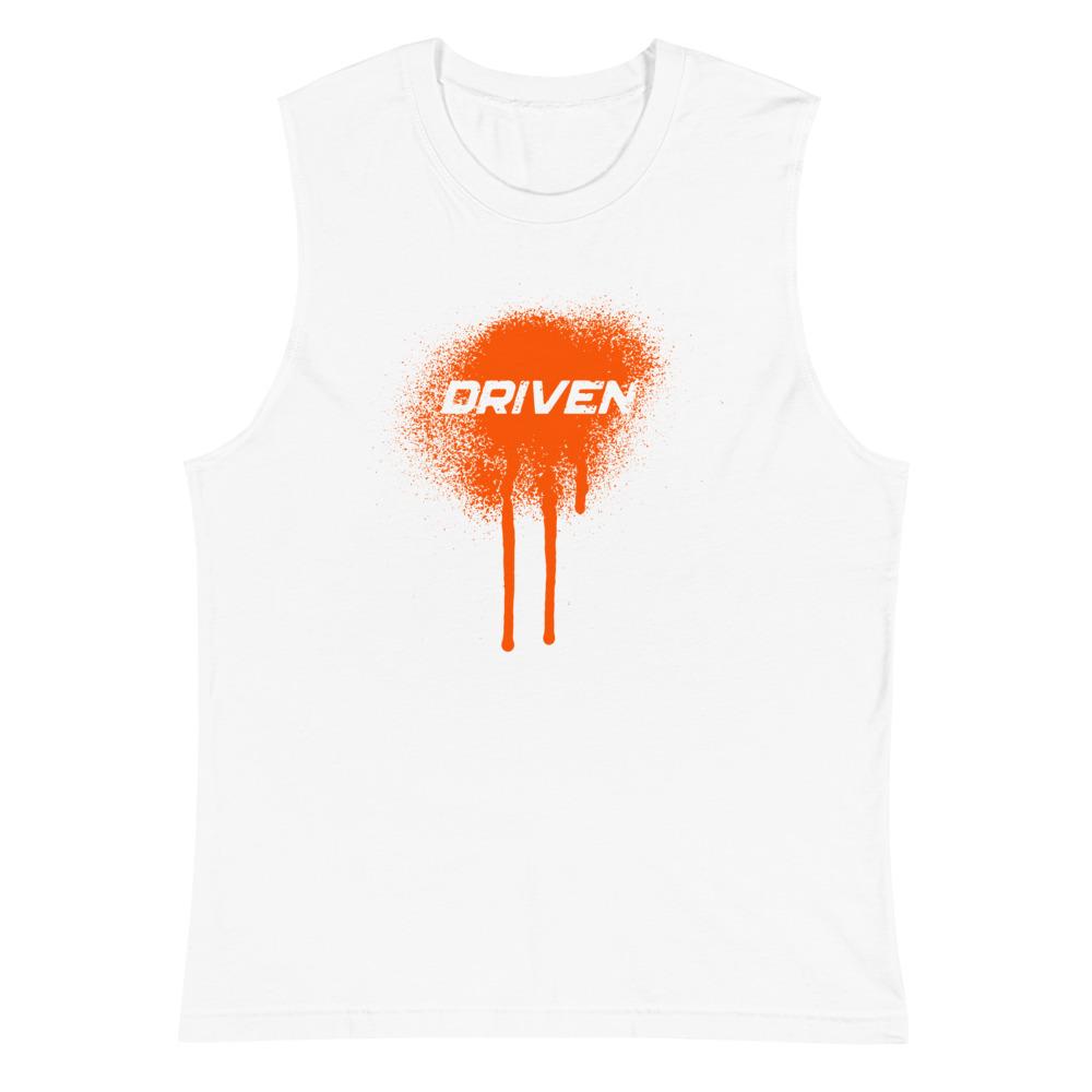 DRIVEN Muscle Shirt Embattled Clothing White S 