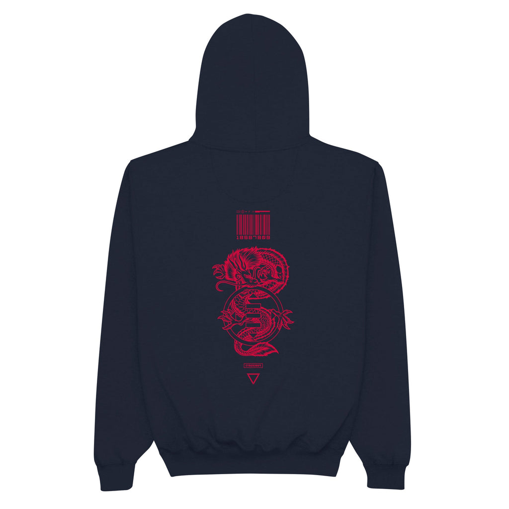 EC - NO FEAR MOTTO (CYBER RED II) Champion Hoodie Embattled Clothing Navy S 