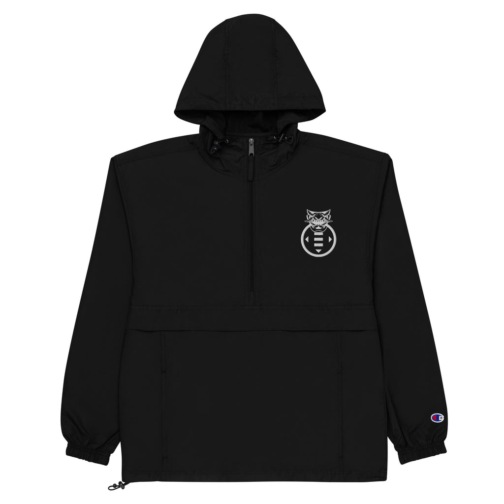 EC WARRIOR SPIRIT X Champion Embroidered Packable Jacket Embattled Clothing Black S 
